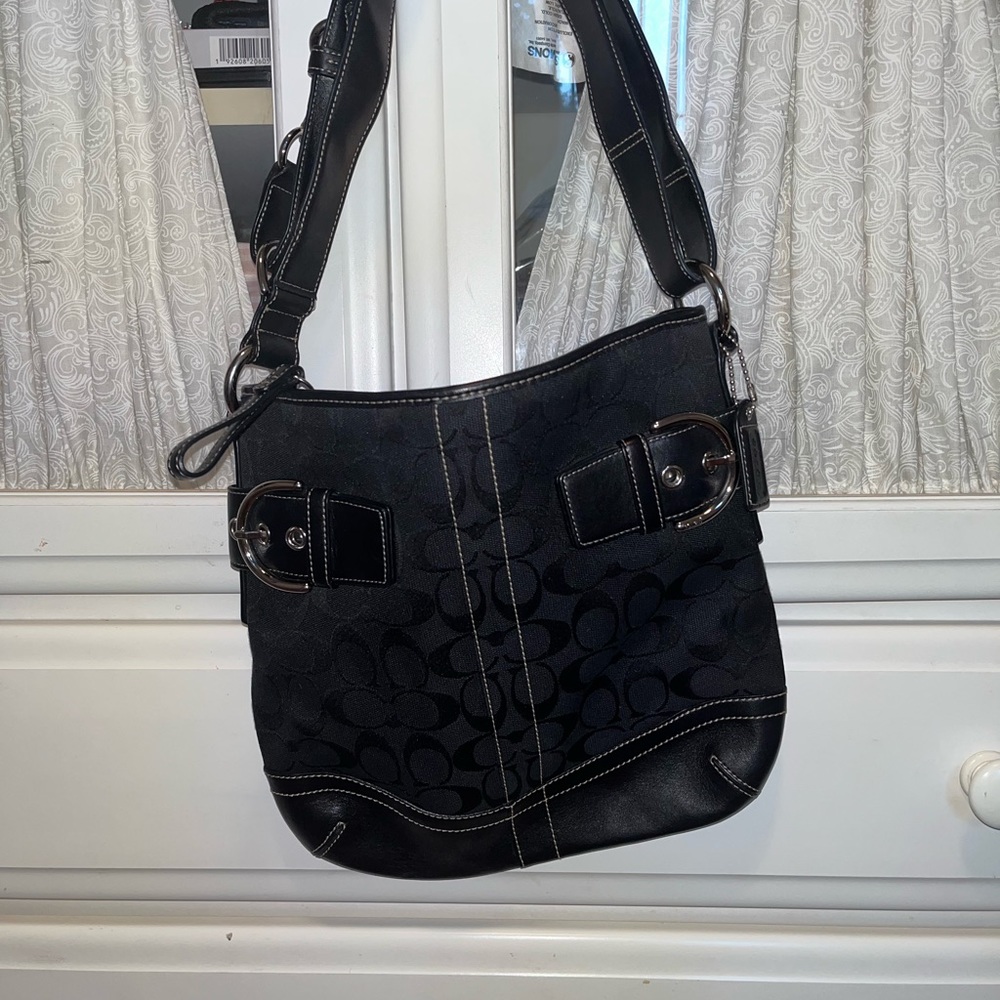 Black vintage coach bag